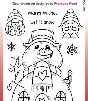 Woodware Snow Gnomes Clear Stamps