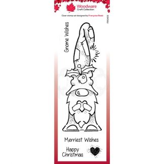 Woodware  Clear stamp gnome wishes