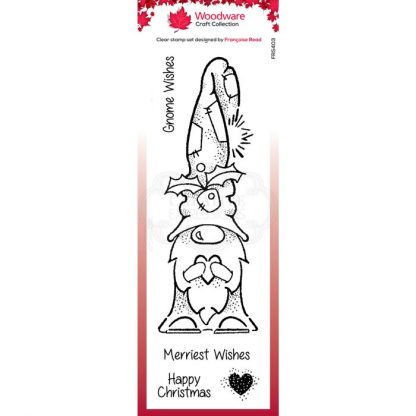 Woodware  Clear stamp gnome wishes