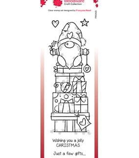 Woodware Gnome Gifts Clear Stamps