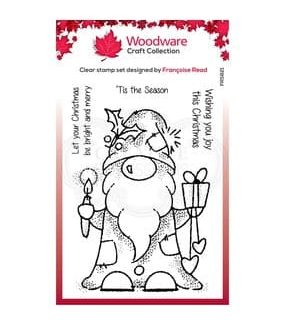 Woodware Seasonal Gnome Clear Stamp
