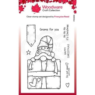 Woodware  Clear singles stempel Gnome gift