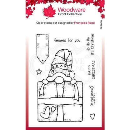 Woodware  Clear singles stempel Gnome gift