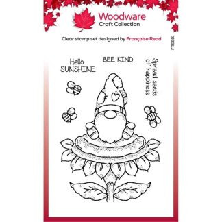 Woodware  Clear singles stempel Sunflower gnome