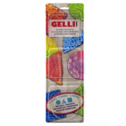 Gelli Arts - Gel Printing Plate set rond vierkant,driehoek