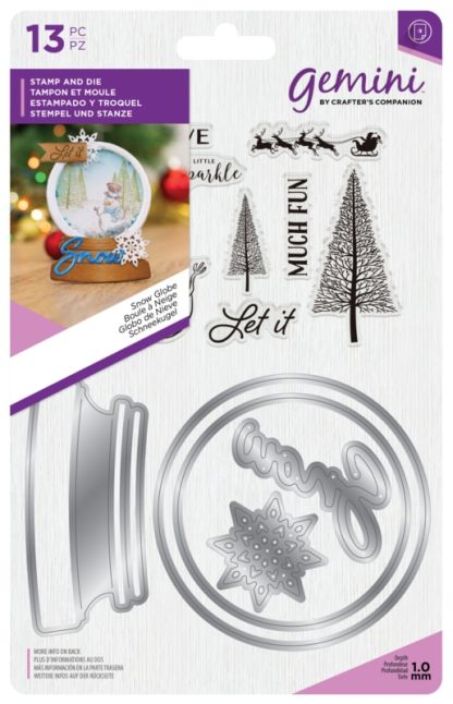 Stamp & Die Snow Globe