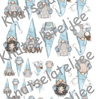 Gnomes Blauw Snow