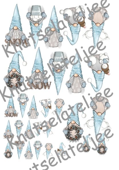 Gnomes Blauw Snow