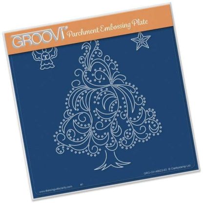 Christmas Tree - Angel & Star Groovi Plate A5