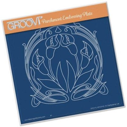 Art Nouveau Lillies Groovi - Plate A5