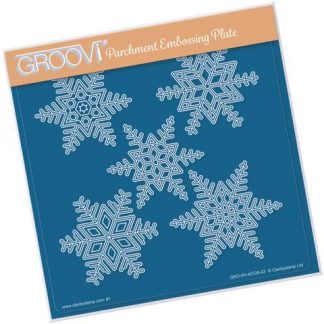 Large Snowflakes A5 Square Groovi Plate