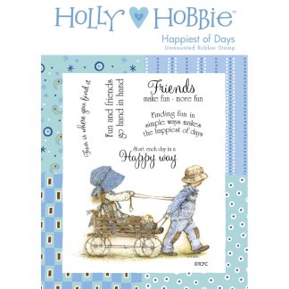 Holly Hobbie - Rubber Stamp -Happiest of Days