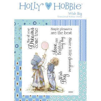 Holly Hobbie - Rubber Stamp - Wish Big