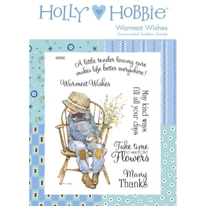 Holly Hobbie - Rubber Stamp - Warmest Wishes