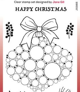 Woodware Big Bubble Bauble Twigs & Berries Clear Stamps