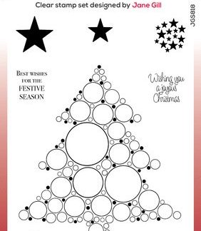 Woodware Big Bubble Christmas Tree Clear Stamps