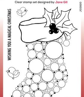 Woodware Big Bubble Stocking Clear Stamps