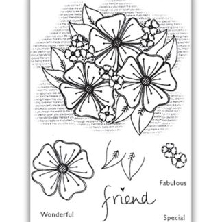 Clear Stamp Set A5 Blooming Florals