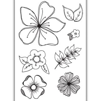 Clear Stamp Set A6 Floral Fancies