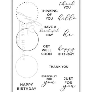 Clear Stamp Set A6 Circle Sentiments