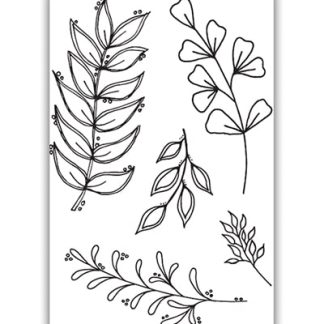 Clear Stamp Set A6 Floral Foliage