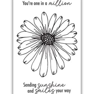 Clear Stamp Set A7 Darling Daisy