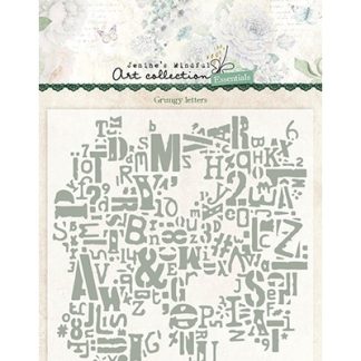 JMA Embossing Folder Grungy letters Essentials nr.10