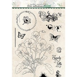 JMA Clear Stamp Violets Essentials 148x210mm nr.67