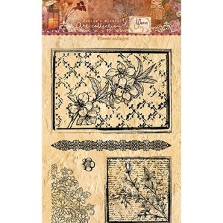 JMA Clear Stamp Flower collages Warm & Cozy 148x210mm nr.109