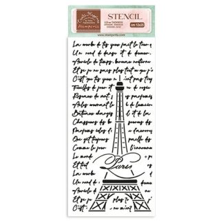 Stamperia Create Happiness Oh lá lá Thick Stencil 12x25cm Tour Eiffel