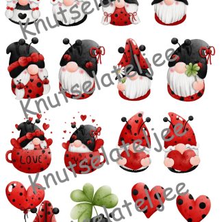 Ladybug embelishments 2 160gr enkelzijdig