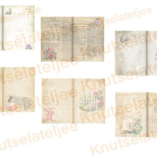 Lentebloemen junkjournal (6blz)