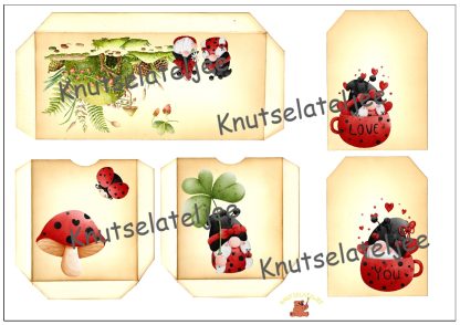 Ladybug trifold 2 160gr enkelzijdig