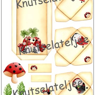 Ladybug trifold 3 160gr enkelzijdig