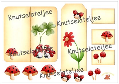 Ladybug trifold 4 160gr enkelzijdig