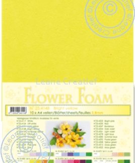 flower foam sheets A4 Bright Yellow