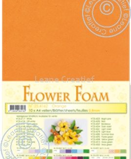 flower foam sheets A4 Sunflower Orange
