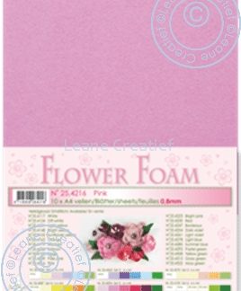 flower foam sheets A4 Pink