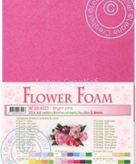 flower foam sheets A4 Bright Pink