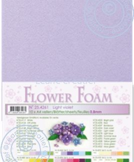 flower foam sheets A4 Light Violet