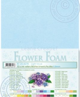flower foam sheets A4 Light Blue