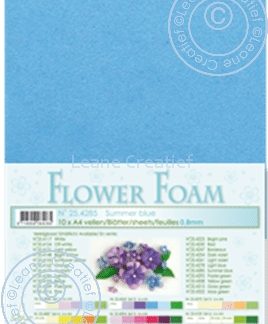 flower foam sheets A4 Summer Blue