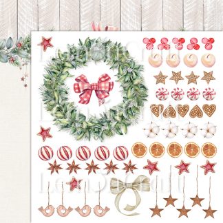 This Christmas 04 - Double-sided scrapbooking paper - Lemoncraft