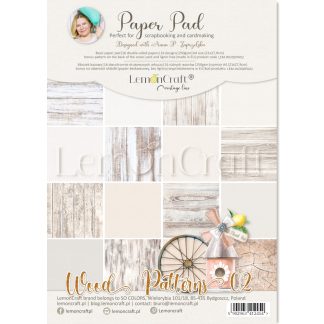 Wood Patterns 02 - Pad scrapbooking papers 21x29cm - Lemoncraft