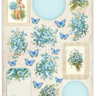 One-sided scrapbooking paper - Vintage Time 020