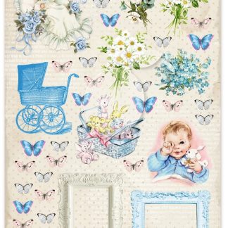 One-sided scrapbooking paper - Vintage Time 026