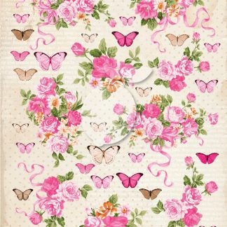 One-sided scrapbooking paper - Vintage Time 031