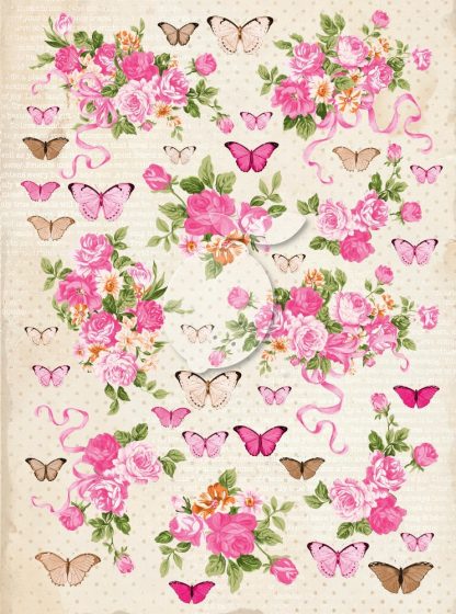 One-sided scrapbooking paper - Vintage Time 031