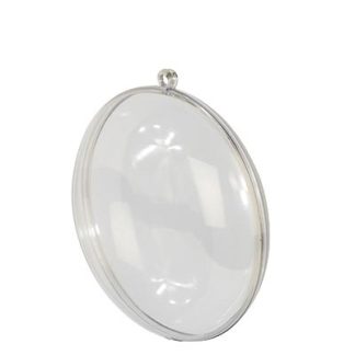 Transparante Plastic Medaillon 11 cm