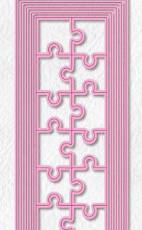 Nellies Choice Multi Frame Die - Slimline puzzel